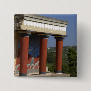 Europe, Greece, Crete (aka Kriti), Heraklion 15 Cm Square Badge