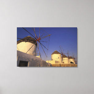 Europe, Greece, Cyclades Islands, Mykonos, 2 Canvas Print
