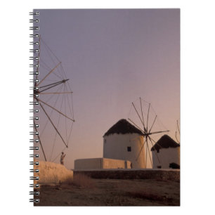 Europe, Greece, Cyclades Islands, Mykonos, Spiral Notebook