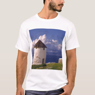Europe, Greece, Mykonos. A striking white T-Shirt