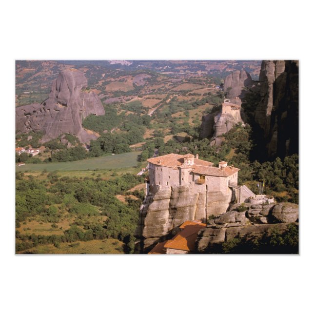Europe, Greece, Thessaly, Meteora, Kastraki. Photo Print (Front)