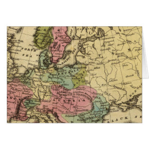 Europe Hand Coloured Atlas Map 2