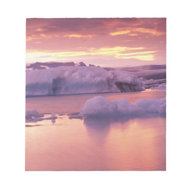 Europe, Iceland, Jokulsarlon lagoon Notepad (Front)