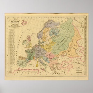 Europe in 1100 poster