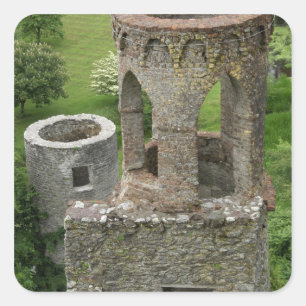 Europe, Ireland, Blarney Castle. THIS IMAGE Square Sticker