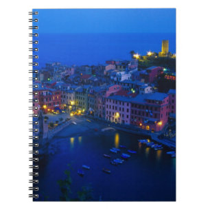Europe, Italy, Cinque Terre, Vernazza. Hillside Spiral Notebook