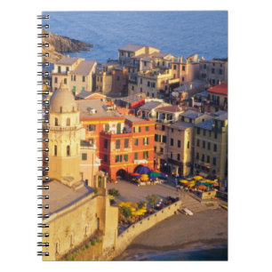 Europe, Italy, Cinque Terre. Village of Vernazza Spiral Notebook