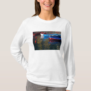 Europe, Italy, Cinque Terry, boats in Vernazza T-Shirt