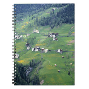Europe, Italy, Dolomite Alps. This tiny village Notebook