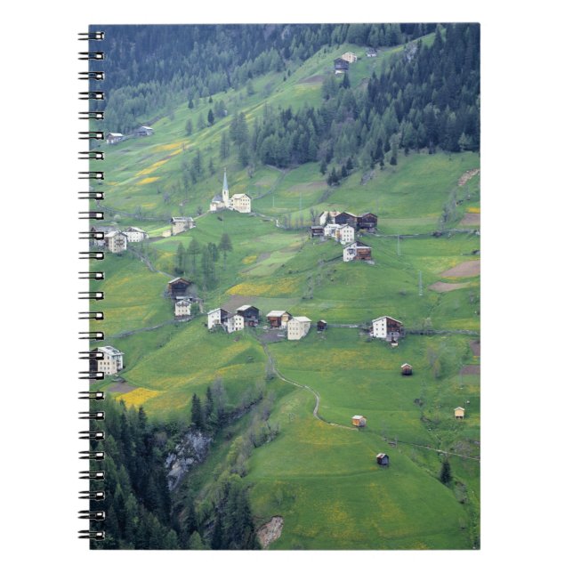 Europe, Italy, Dolomite Alps. This tiny village Notebook (Front)