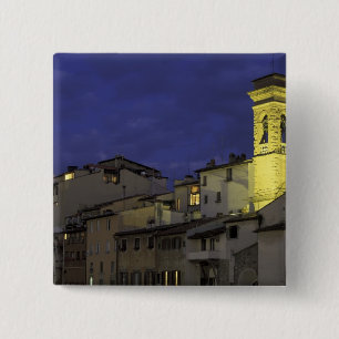 Europe, Italy, Florence, Architectural detail; 15 Cm Square Badge