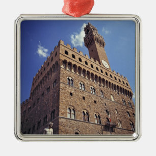 Europe, Italy, Florence. The mediaeval Plazzo Metal Tree Decoration