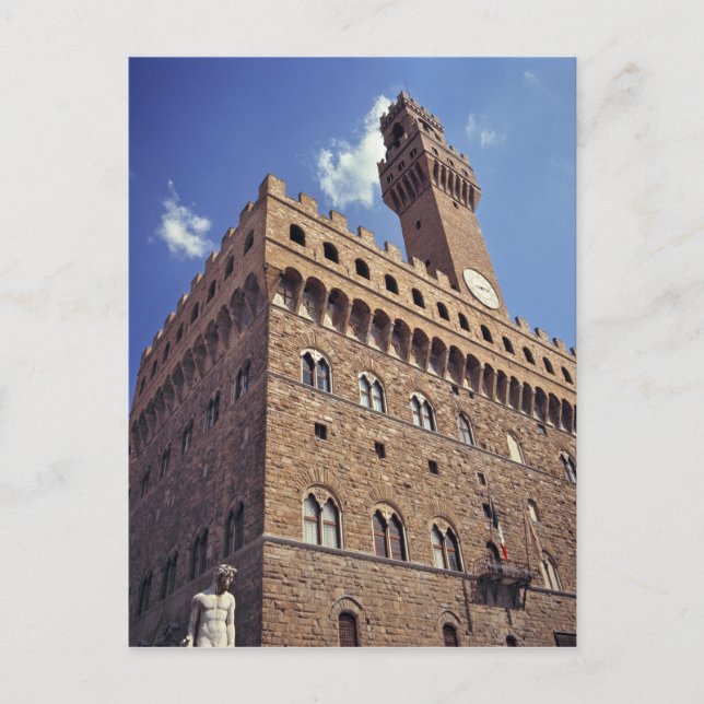 Europe, Italy, Florence. The mediaeval Plazzo Postcard (Front)
