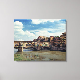 Europe, Italy, Florence. The Ponte Vecchio Canvas Print