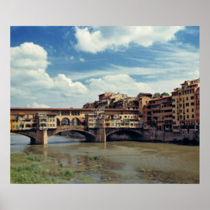 Europe, Italy, Florence. The Ponte Vecchio Poster