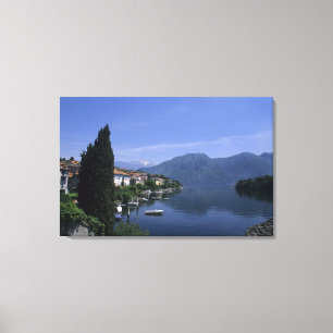 Europe, Italy, Lake Como, Tremezzo. Northern Canvas Print