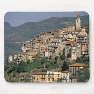 Europe, Italy, Liguria, Apricale. Riviera Di Mouse Pad