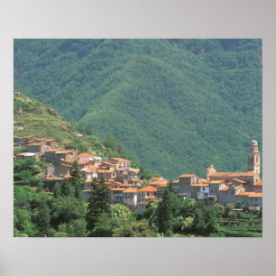 Europe, Italy, Liguria, Riviera di Ponente, 3 Poster