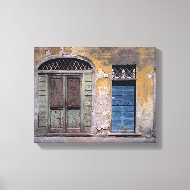 Europe, Italy, Lucca. These old doors add Canvas Print (Front)