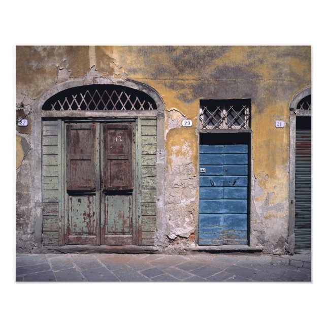 Europe, Italy, Lucca. These old doors add Photo Print (Front)