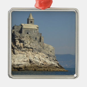 Europe, Italy, Portovenere aka Porto Venere. 4 Metal Tree Decoration