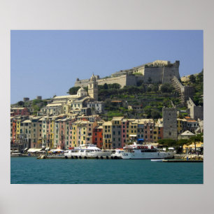 Europe, Italy, Portovenere aka Porto Venere. Poster