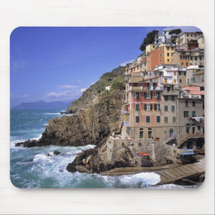 Europe, Italy, Riomaggiore. Riomaggiore is built Mouse Pad