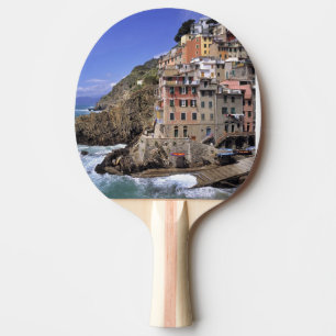 Europe, Italy, Riomaggiore. Riomaggiore is built Ping Pong Paddle