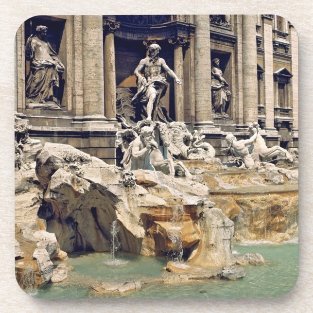 Europe, Italy, Rome. Coins litter the bottom of Coaster (Front)