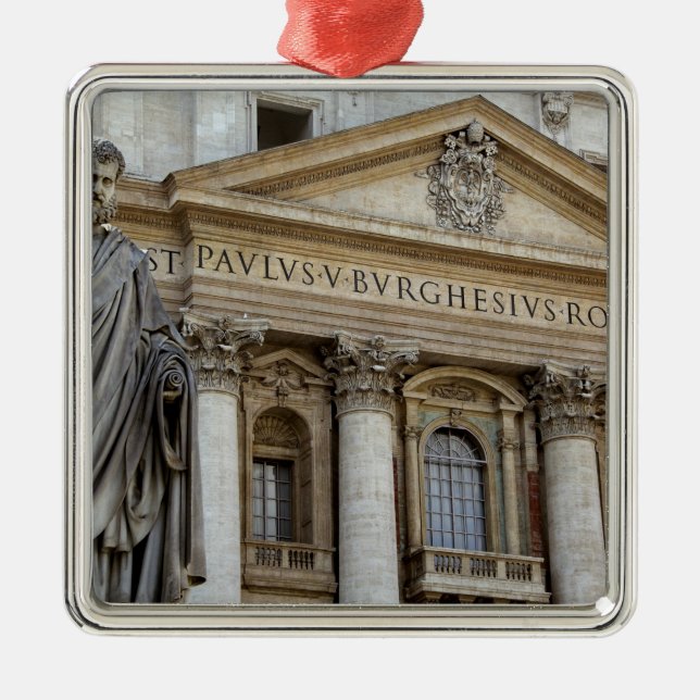 Europe, Italy, Rome. St. Peter's Basilica (aka 2 Metal Tree Decoration (Front)