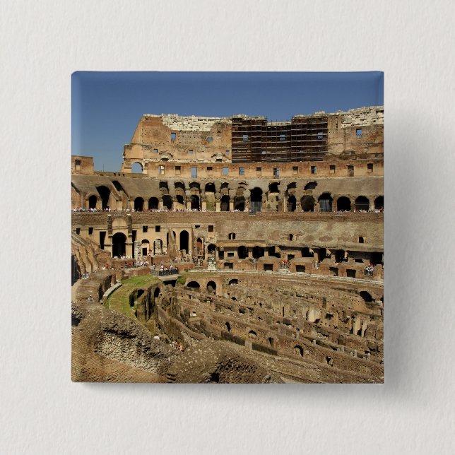 Europe, Italy, Rome. The Colosseum (aka 15 Cm Square Badge (Front)