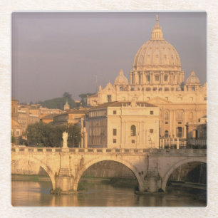 Europe, Italy, Rome, The Vatican. Basilica San Glass Coaster