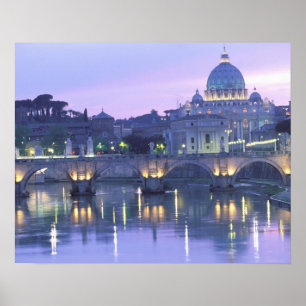 Europe, Italy, Rome, The Vatican. St. Peter's & Poster
