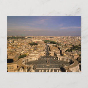 Europe, Italy, Rome, The Vatican. View from St. Postcard