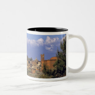 Europe, Italy, San Miniato. Beneath a wide, Two-Tone Coffee Mug