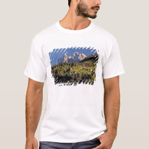 Europe, Italy, San Pietro. The Odle Group seem T-Shirt