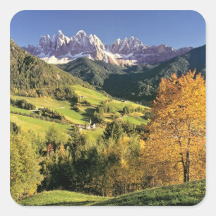 Europe, Italy, Santa Magdalena. The tiny Square Sticker