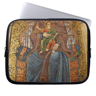 Europe, Italy, Sicily, Taormina. Madonna & child Laptop Sleeve