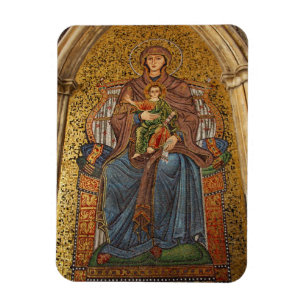 Europe, Italy, Sicily, Taormina. Madonna & child Magnet