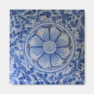 Europe, Italy, Sicily, Taormina. Traditional 5 Magnet