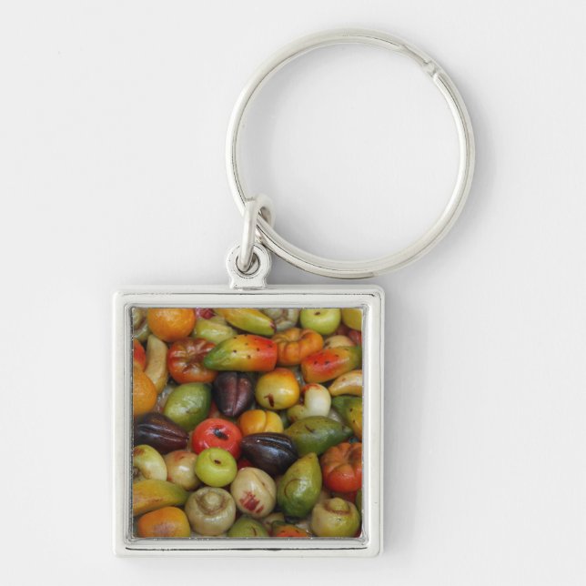 Europe, Italy, Sicily, Taormina. Traditional Key Ring (Front)