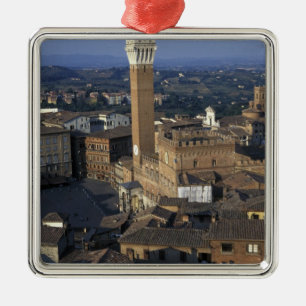 Europe, Italy, Siena. Town overview Metal Tree Decoration
