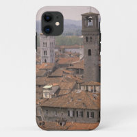 Europe, Italy, Tuscany, Lucca, Town panorama