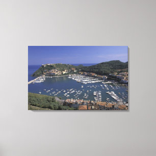 Europe, Italy, Tuscany, Porto Ercole, View of Canvas Print