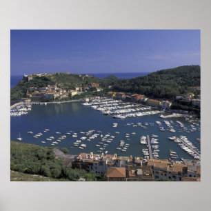 Europe, Italy, Tuscany, Porto Ercole, View of Poster