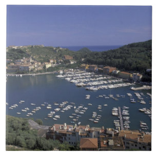 Europe, Italy, Tuscany, Porto Ercole, View of Tile