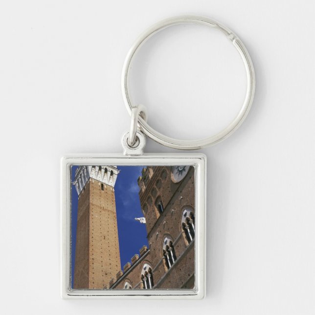 Europe, Italy, Tuscany, Siena. Torre del Key Ring (Front)