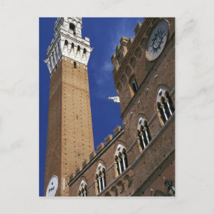 Europe, Italy, Tuscany, Siena. Torre del Postcard