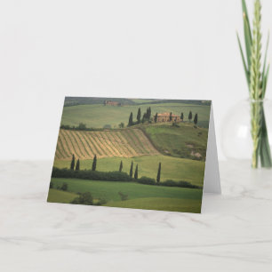 Europe, Italy, Tuscany, Val d'Orcia, Tuscan Card