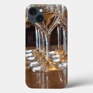 Europe, Italy, Tuscany. Wine glasses in a winery iPhone 13 Case